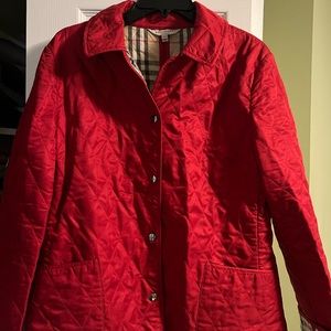Burberry jacket in red